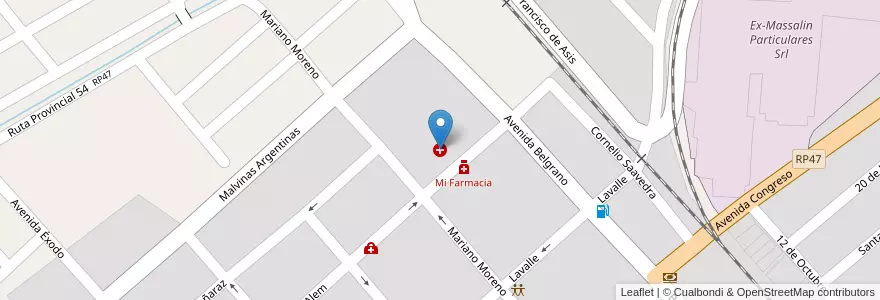 Mapa de ubicacion de Hospital  Dr.  Arturo Zabala en Arjantin, Jujuy, Departamento El Carmen, Municipio De Perico, Perico.