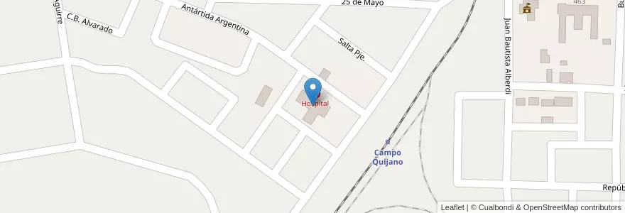 Mapa de ubicacion de Hospital Francisco Herrera en アルゼンチン, サルタ州, Rosario De Lerma, Municipio De Campo Quijano.