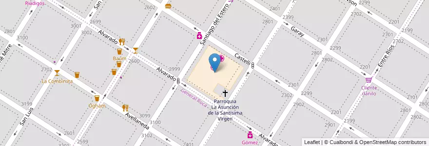 Mapa de ubicacion de Hospital Interzonal Especializado Materno Infantil “Don Victorio Tetamanti” en Arjantin, Buenos Aires, Partido De General Pueyrredón, Mar Del Plata.