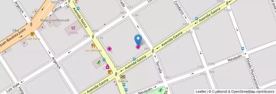 Mapa de ubicacion de Hospital Israelita Ezrah, Villa Santa Rita en 阿根廷, Ciudad Autónoma De Buenos Aires, 布宜诺斯艾利斯.
