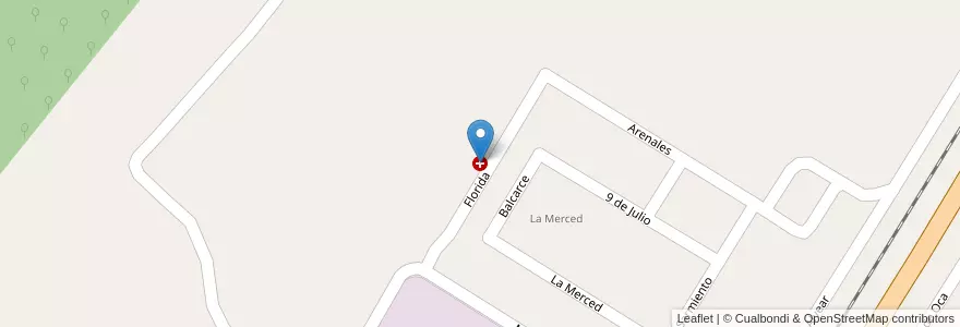 Mapa de ubicacion de Hospital La Mendieta en 阿根廷, Jujuy, Departamento San Pedro, Municipio De La Mendieta.