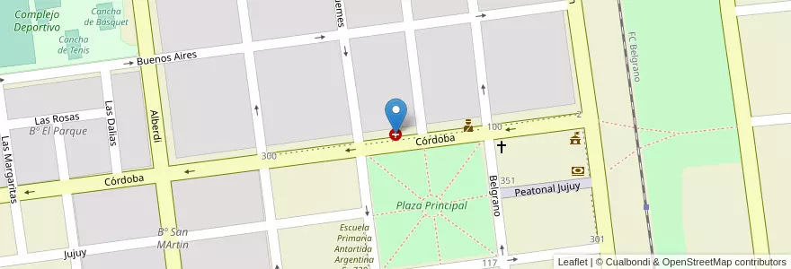 Mapa de ubicacion de Hospital Las Lajitas en Arjantin, Salta, Anta, Municipio De Las Lajitas, Las Lajitas.