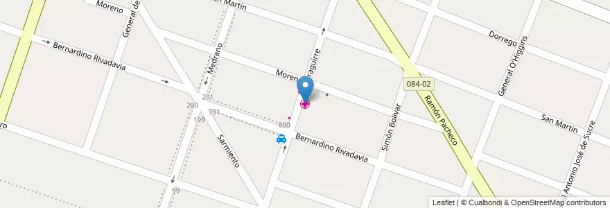 Mapa de ubicacion de Hospital materno infantil Meisner en Argentinien, Provinz Buenos Aires, Partido Del Pilar, Presidente Derqui.