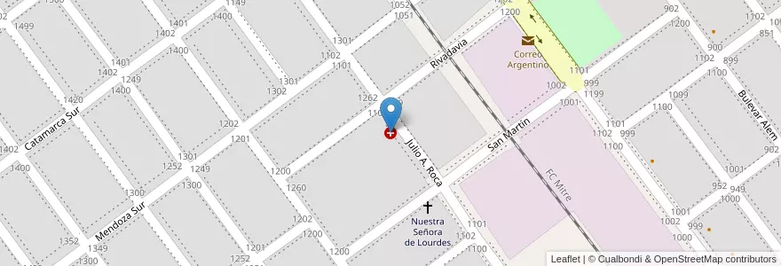 Mapa de ubicacion de Hospital Municipal en Аргентина, Кордова, Departamento Río Segundo, Pedanía Pilar, Municipio De Río Segundo, Río Segundo.