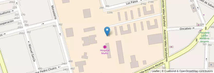 Mapa de ubicacion de Hospital Muñiz, Parque Patricios en الأرجنتين, Ciudad Autónoma De Buenos Aires, Comuna 4, Buenos Aires.