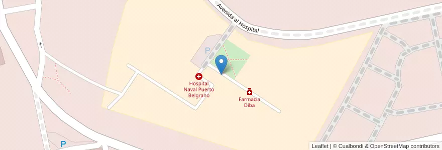 Mapa de ubicacion de Hospital Naval Puerto Belgrano en Argentina, Provincia Di Buenos Aires, Partido De Coronel De Marina Leonardo Rosales.