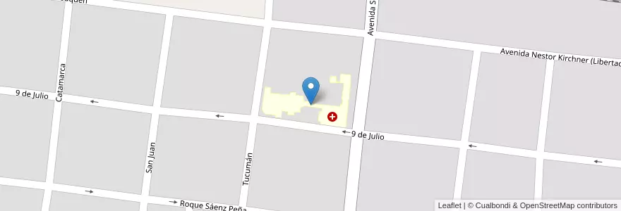 Mapa de ubicacion de Hospital Neuropsiquiatrico "Dr. Luis Ellerman" en Arjantin, Entre Ríos, Departamento Tala, Distrito Pueblo Segundo, Rosario Del Tala.