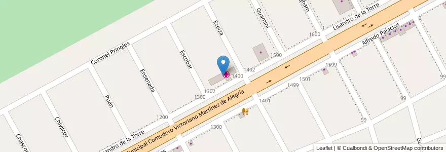 Mapa de ubicacion de Hospital Oftalmológico Doctor Ramón Carrillo en Argentinië, Buenos Aires, Partido De Tigre, Troncos Del Talar.