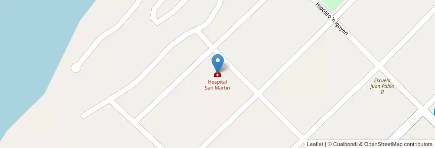 Mapa de ubicacion de Hospital San Martin en Аргентина, Междуречье, Departamento Paraná, Distrito Antonio Tomás, Hernandarias.
