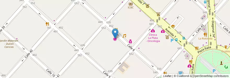 Mapa de ubicacion de Hospital Subzonal Especializado "Elina De La Serna De Montes De Oca", Casco Urbano en Arjantin, Buenos Aires, Partido De La Plata, La Plata.
