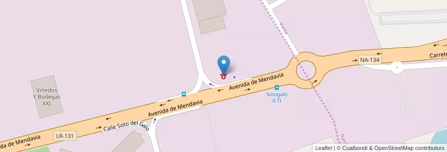 Mapa de ubicacion de Hospital Veterinario Albeitar en Испания, Риоха, Риоха, Логронья.