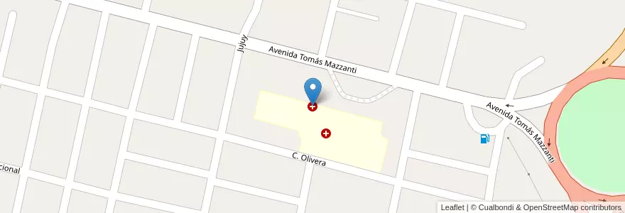 Mapa de ubicacion de hospital zonal de goya en Argentina, Corrientes, Departamento Goya, Municipio De Goya.