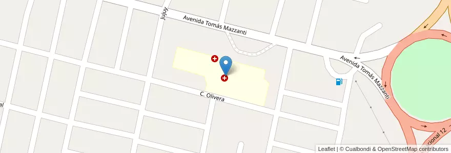 Mapa de ubicacion de Hospital Zonal Goya en 阿根廷, Corrientes, Departamento Goya, Municipio De Goya.