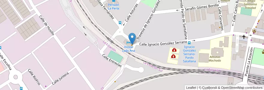 Mapa de ubicacion de Hostal Lady Ana en Испания, Мадрид, Мадрид, Cuenca Del Guadarrama, Collado Villalba.