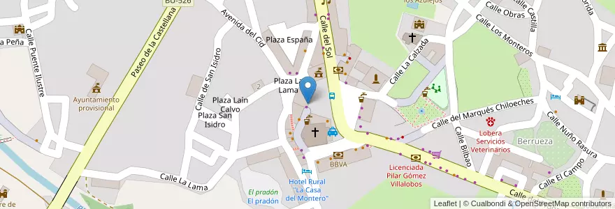 Mapa de ubicacion de Hostal Sancho García en Sepanyol, Castilla Y León, Burgos, Las Merindades, Espinosa De Los Monteros.
