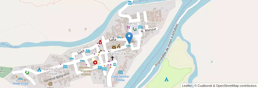 Mapa de ubicacion de Hostería Federico III en Argentine, Finca El Potrero, Salta, Departamento Iruya, Municipio Iruya.