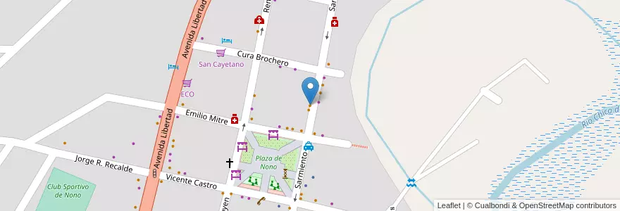 Mapa de ubicacion de Hot Dog Tury en الأرجنتين, Córdoba, Departamento San Alberto, Municipio De Nono, Pedanía Nono, Nono.