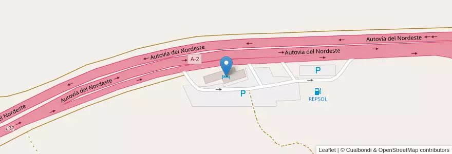 Mapa de ubicacion de Hotel AVIS Alcolea del Pinar en إسبانيا, قشتالة-لا مانتشا, وادي الحجارة, Alcolea Del Pinar.