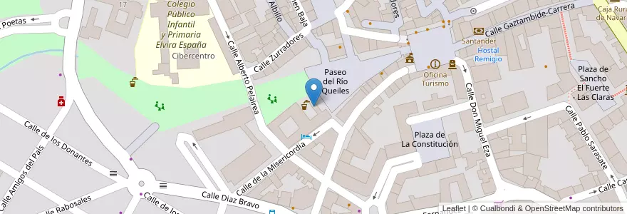 Mapa de ubicacion de Hotel Ciudad de Tudela en 西班牙, Navarra - Nafarroa, Navarra - Nafarroa, Tudela.
