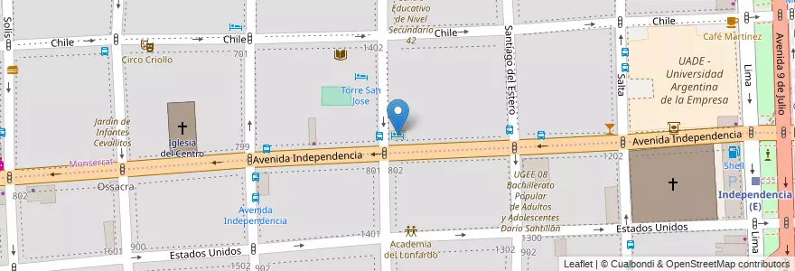 Mapa de ubicacion de Hotel Cuatro Reyes, Montserrat en Argentine, Ciudad Autónoma De Buenos Aires, Comuna 1, Buenos Aires.