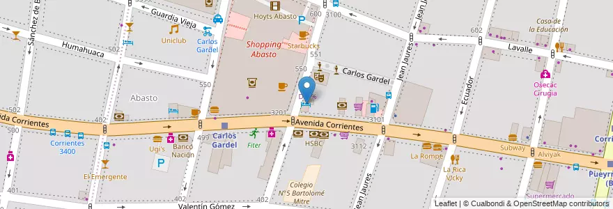 Mapa de ubicacion de Hotel Egipto, Balvanera en アルゼンチン, Ciudad Autónoma De Buenos Aires, Comuna 3, ブエノスアイレス.