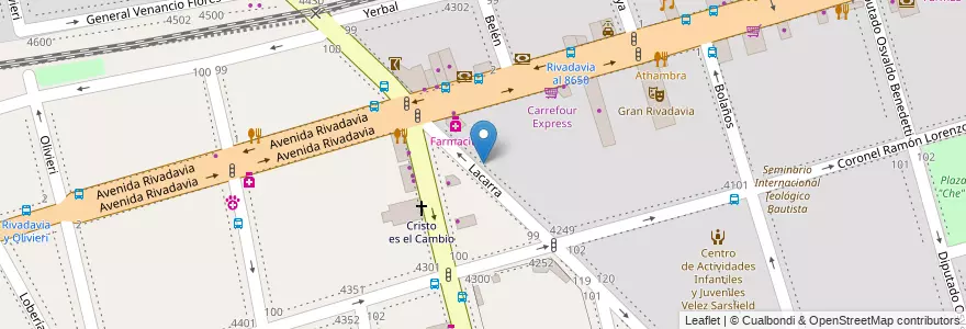 Mapa de ubicacion de Hotel Lacarra 48, Velez Sarsfield en 阿根廷, Ciudad Autónoma De Buenos Aires, 布宜诺斯艾利斯, Comuna 10.