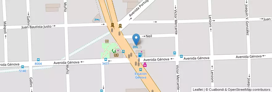 Mapa de ubicacion de Hotel Mayoral en Argentine, Santa Fe, Departamento Rosario, Municipio De Rosario, Rosario.