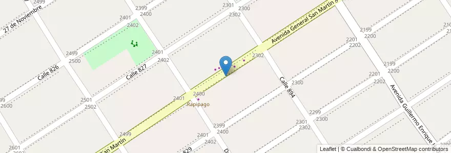Mapa de ubicacion de Hotel Mimos en 阿根廷, 布宜诺斯艾利斯省, Partido De Quilmes, San Francisco Solano.