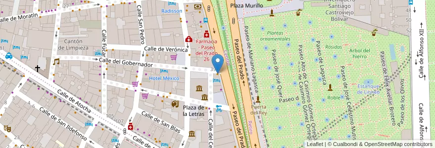 Mapa de ubicacion de Hotel Mora en Spanien, Autonome Gemeinschaft Madrid, Autonome Gemeinschaft Madrid, Área Metropolitana De Madrid Y Corredor Del Henares, Madrid.