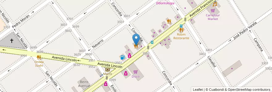 Mapa de ubicacion de House Resto & Drinks, Villa del Parque en Argentinië, Ciudad Autónoma De Buenos Aires, Buenos Aires, Comuna 11.