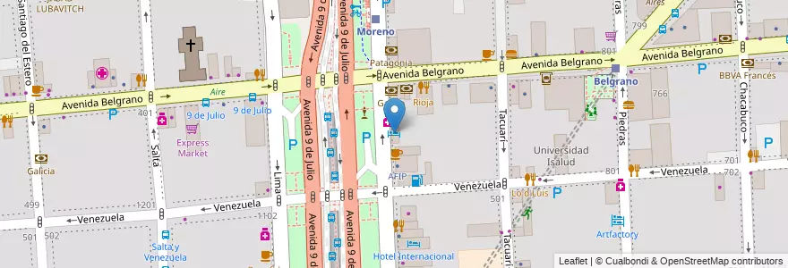 Mapa de ubicacion de Howard Johnson, Montserrat en Argentina, Ciudad Autónoma De Buenos Aires, Comuna 1, Buenos Aires.