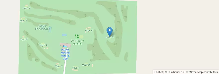 Mapa de ubicacion de Hoyo 8 en Arjantin, Misiones, Departamento Libertador General San Martín, Municipio De Puerto Leoni.