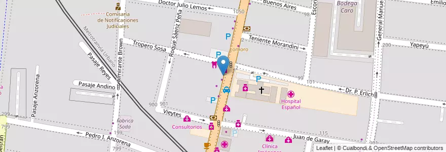 Mapa de ubicacion de HSBC en Argentina, Chile, Mendoza, Godoy Cruz, Departamento Godoy Cruz, Distrito Ciudad De Godoy Cruz.