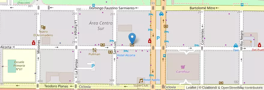 Mapa de ubicacion de HSBC en الأرجنتين, تشيلي, نيوكوين, Departamento Confluencia, Municipio De Neuquén, Neuquén.