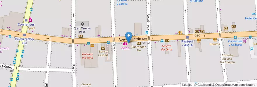Mapa de ubicacion de HSBC, Balvanera en الأرجنتين, Ciudad Autónoma De Buenos Aires, Comuna 3, Buenos Aires.