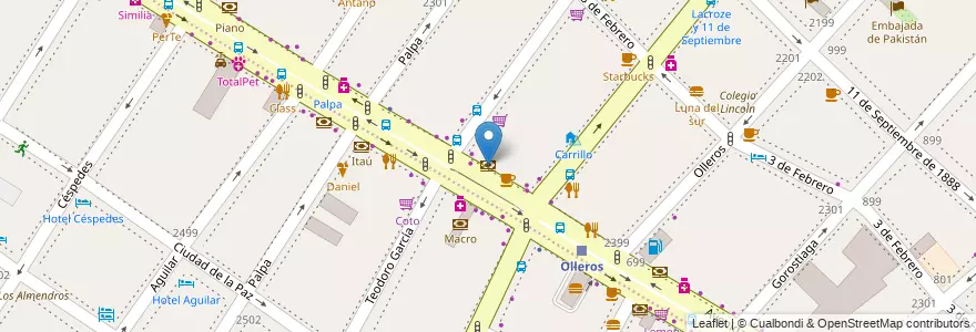 Mapa de ubicacion de HSBC, Palermo en 阿根廷, Ciudad Autónoma De Buenos Aires, 布宜诺斯艾利斯, Comuna 14.