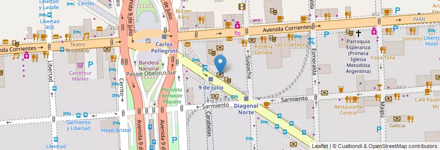 Mapa de ubicacion de HSBC, San Nicolas en Аргентина, Буэнос-Айрес, Comuna 1, Буэнос-Айрес.