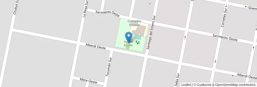 Mapa de ubicacion de Huerta Escolar en آرژانتین, سانتافه, Departamento Castellanos, Municipio De Humberto Primo, Humberto Primo.