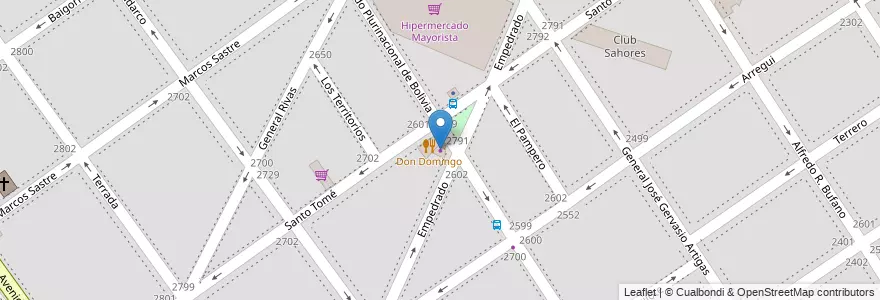 Mapa de ubicacion de Huguito Carniceria, Villa del Parque en الأرجنتين, Ciudad Autónoma De Buenos Aires, Buenos Aires, Comuna 11.