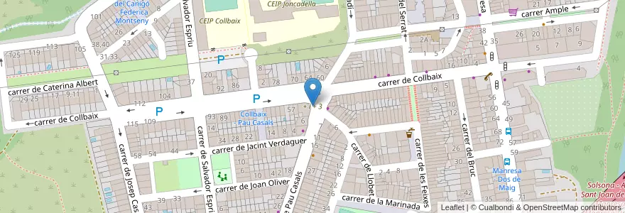 Mapa de ubicacion de + i + 3 en Spanje, Catalonië, Barcelona, Bages.