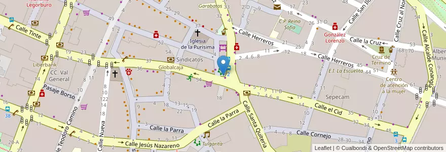 Mapa de ubicacion de I-9--1-3 en İspanya, Castilla-La Mancha, Albacete, Albacete.