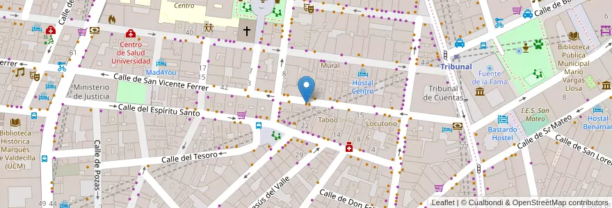 Mapa de ubicacion de I Love Burritos en Spanien, Autonome Gemeinschaft Madrid, Autonome Gemeinschaft Madrid, Área Metropolitana De Madrid Y Corredor Del Henares, Madrid.