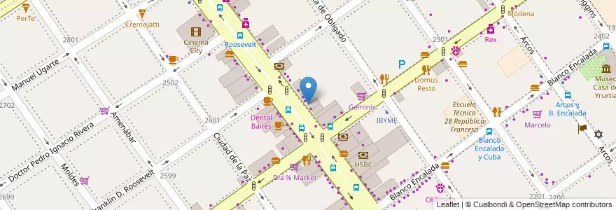 Mapa de ubicacion de IAC, Belgrano en آرژانتین, Ciudad Autónoma De Buenos Aires, Buenos Aires, Comuna 13.