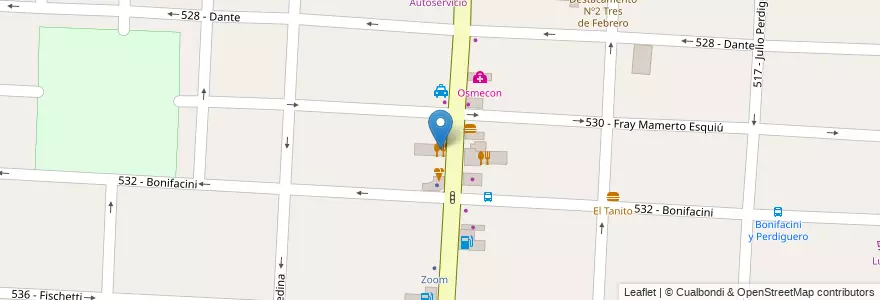 Mapa de ubicacion de Iagazza en Arjantin, Buenos Aires, Partido De Tres De Febrero, Caseros.