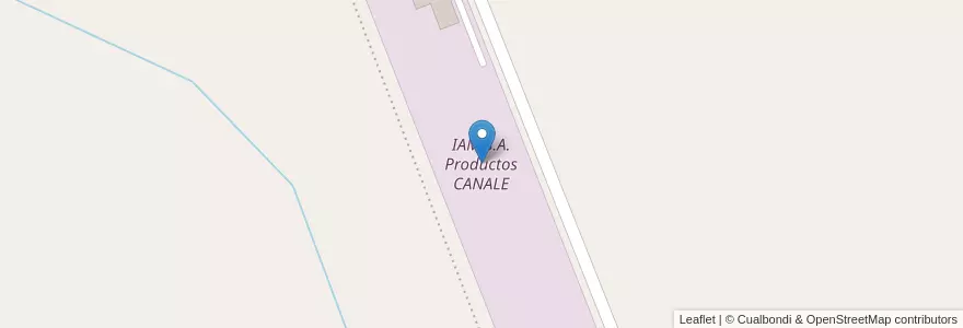 Mapa de ubicacion de IAM S.A. Productos CANALE en アルゼンチン, チリ, メンドーサ州, Departamento San Rafael, Distrito Real Del Padre.