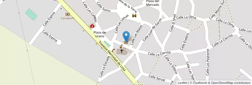 Mapa de ubicacion de IberCaja en إسبانيا, قشتالة وليون, برغش, Las Merindades, Valle De Losa.