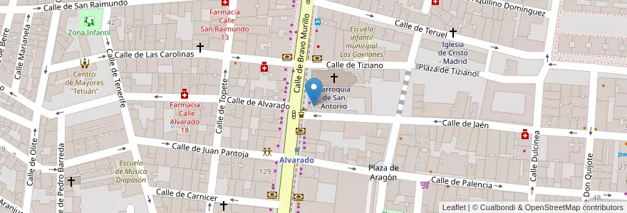 Mapa de ubicacion de IberCaja en Sepanyol, Comunidad De Madrid, Comunidad De Madrid, Área Metropolitana De Madrid Y Corredor Del Henares, Madrid.