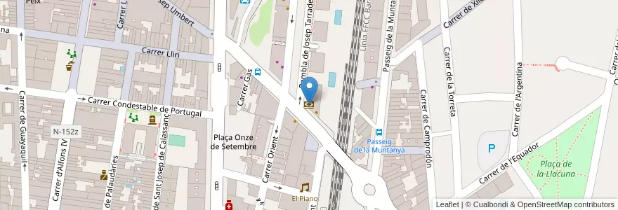 Mapa de ubicacion de IberCaja en スペイン, カタルーニャ州, Barcelona, バリェス・オリエンタル, Granollers.