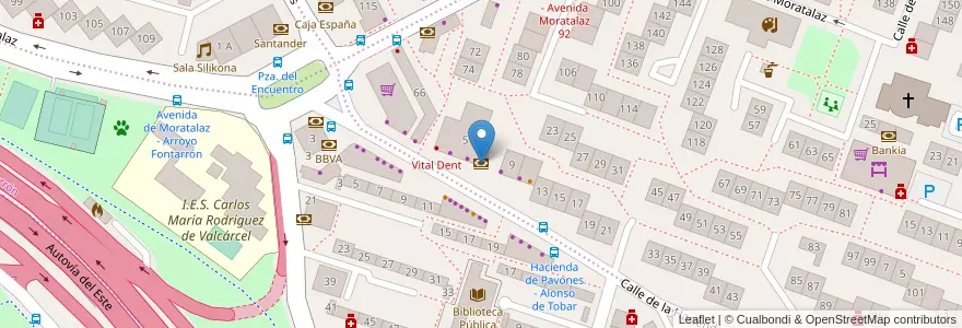 Mapa de ubicacion de IberCaja en 西班牙, Comunidad De Madrid, Comunidad De Madrid, Área Metropolitana De Madrid Y Corredor Del Henares, Madrid.