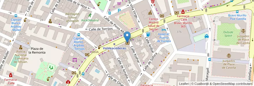 Mapa de ubicacion de IberCaja en إسبانيا, منطقة مدريد, منطقة مدريد, Área Metropolitana De Madrid Y Corredor Del Henares, مدريد.